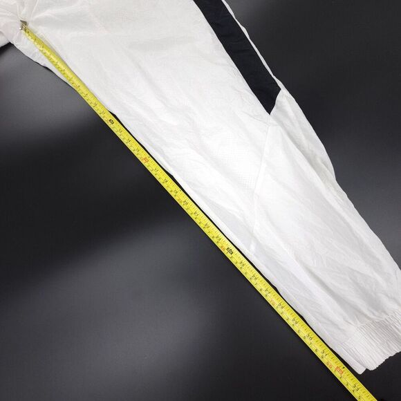 NIKE Jordan JSW DIAMOND TRACK PANT White Black Nylon Sweatpant Athleisure Sporty - Picture 4 of 9